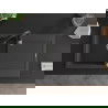 Mexen Leo 1-compartment granite sink with a drip tray and kitchen mixer tap Savita, spotted black - 6501-76-672601-70