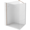Mexen Kioto Walk-in Shower Wall 100 x 200 cm, Stripes 8 mm, Rose Gold - 800-100-101-60-09