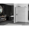 Mexen Kioto shower wall 80 x 200 cm, textured 8 mm, black - 800-080-101-70-09