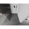 Mexen Kioto shower wall 140 x 200 cm, stripes 8 mm, black - 800-140-101-70-09