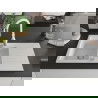 Mexen Matias 1.5-compartment granite sink with a drip tray and kitchen mixer tap Savita, White - 6502-20-672601-20