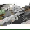 Mexen Matias 1.5-compartment granite sink with a drip tray and kitchen mixer tap Savita, Grey - 6502-71-672601-50