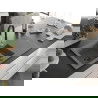 Mexen Matias 1.5-compartment granite sink with a drip tray and kitchen mixer tap Savita, Grey - 6502-71-672601-70-B