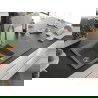 Mexen Matias 1.5-compartment granite sink with a drip tray and kitchen mixer tap Savita, Grey - 6502-71-672601-71