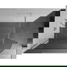 Mexen Kioto curved shower wall 140 x 200 cm, transparent 8 mm, Chrome - 800-140-101-01-06
