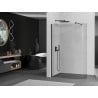 Mexen Kioto-R rounded shower wall Walk-in 120 x 200 cm, transparent 8 mm, black - 800-120-101-70-06