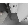Mexen Kioto curved shower wall 140 x 200 cm, transparent 8 mm, Black - 800-140-101-70-06
