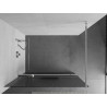 Mexen Kioto+ shower panel with shelf Walk-in 70 x 200 cm, stripes, chrome - 800-070-121-01-09