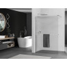 Mexen Kioto+ shower wall with shelf Walk-in 120 x 200 cm, stripes, chrome - 800-120-121-01-09