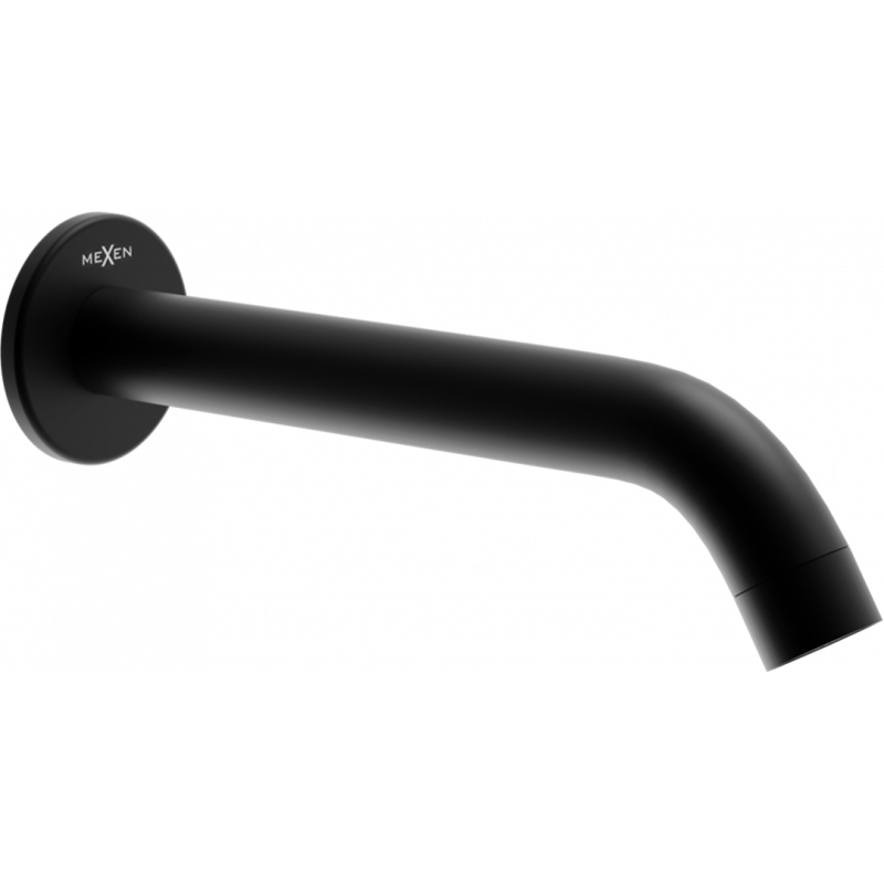 Mexen Kai wall-mounted bath spout, black - 79371-70