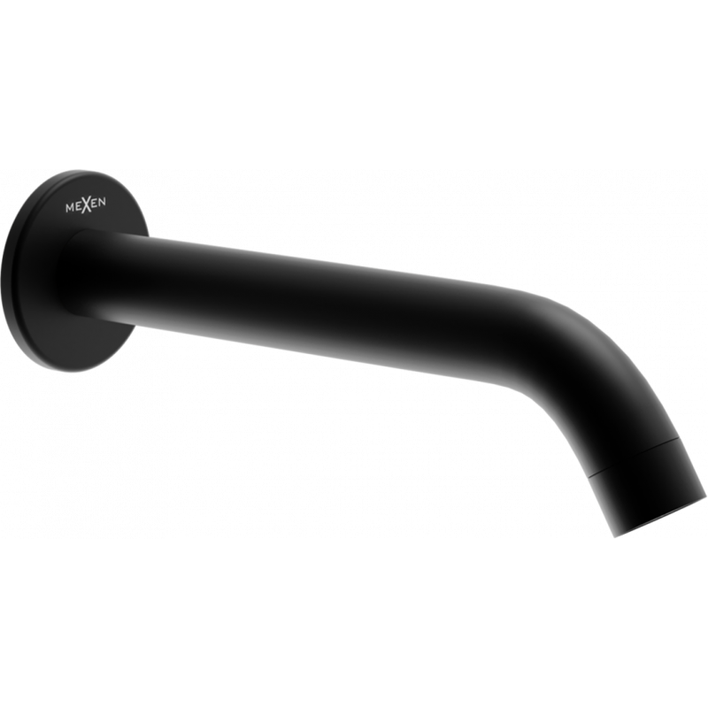 Mexen Kai wall-mounted bathtub spout, black - 79371-70