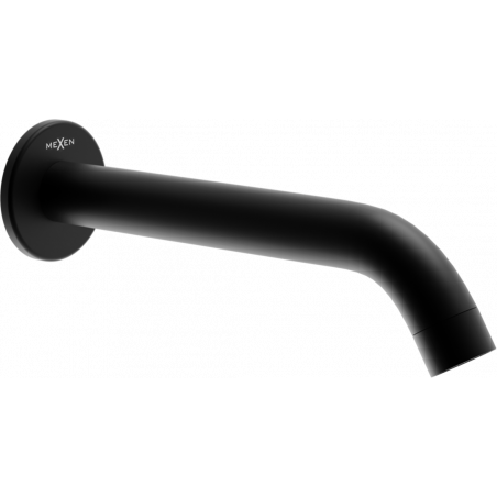 Mexen Kai wall-mounted bath spout, black - 79371-70