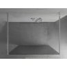 Mexen Kioto freestanding shower wall 100 x 200 cm, 8 mm stripes, chrome - 800-100-002-01-09