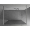 Mexen Kioto freestanding shower wall 100 x 200 cm, stripes 8 mm, chrome - 800-100-002-01-09