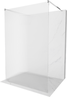 Mexen Kioto free-standing shower screen 110 x 200 cm, ribbed 8 mm, Chrome - 800-110-002-01-09
