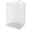 Mexen Kioto freestanding shower wall 120 x 200 cm, stripes 8 mm, chrome - 800-120-002-01-09