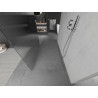Mexen Kioto free-standing shower wall 130 x 200 cm, stripes 8 mm, chrome - 800-130-002-01-09