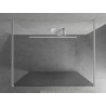 Mexen Kioto Freestanding Shower Screen 100 x 200 cm, Grooved 8 mm, White - 800-100-002-20-09