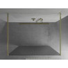 Mexen Kioto freestanding shower wall 120 x 200 cm, striped 8 mm, gold - 800-120-002-50-09