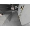 Mexen Kioto Freestanding Shower Wall 120 x 200 cm, Stripes 8 mm, Gold - 800-120-002-50-09