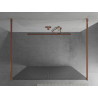 Mexen Kioto freestanding shower wall 140 x 200 cm, striped 8 mm, rose gold - 800-140-002-60-09