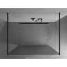 Mexen Kioto freestanding shower panel 120 x 200 cm, ribbed 8 mm, black - 800-120-002-70-09