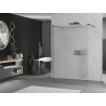 Mexen Kioto freestanding shower panel 120 x 200 cm, ribbed 8 mm, black - 800-120-002-70-09