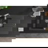 Mexen Matias 1.5-compartment granite sink with a drip tray and kitchen mixer tap Savita, spotted black - 6502-76-672601-00