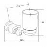Mexen Estela toothbrush holder, chrome - 7011538-00