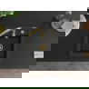 Mexen Vito 1-compartment granite sink with a kitchen mixer tap Savita, Black/Gold metallic - 6503-75-672601-50