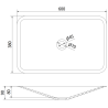 Mexen Esper conglomerate countertop washbasin 60 x 38 cm, Black - 23036071
