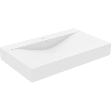 Mexen Poli conglomerate countertop washbasin 1/O 80 x 48 cm, white - 23028001