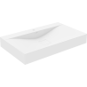Mexen Poli conglomerate countertop washbasin 1/O 80 x 48 cm, white - 23028001