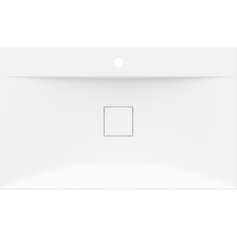 Mexen Poli conglomerate countertop washbasin 1/O 80 x 48 cm, white - 23028001
