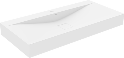 Mexen Poli above-counter sink made of conglomerate 1/O 100 x 48 cm, white - 23021001