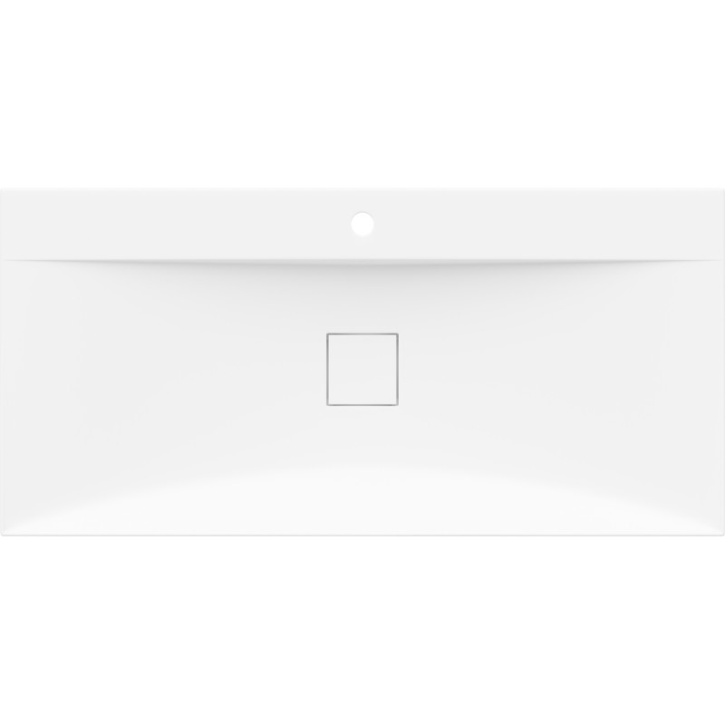 Mexen Poli above-counter sink made of conglomerate 1/O 100 x 48 cm, white - 23021001