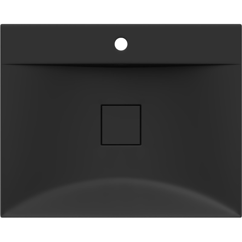 Mexen Poli countertop sink made of conglomerate 1/O 60 x 48 cm, black - 23026071