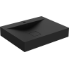 Mexen Poli conglomerate countertop washbasin 1/O 60 x 48 cm, Black - 23026071