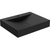Mexen Poli countertop basin made of conglomerate 1/O 60 x 48 cm, black - 23026071
