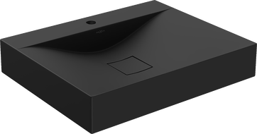 Mexen Poli conglomerate countertop washbasin 1/O 60 x 48 cm, Black - 23026071