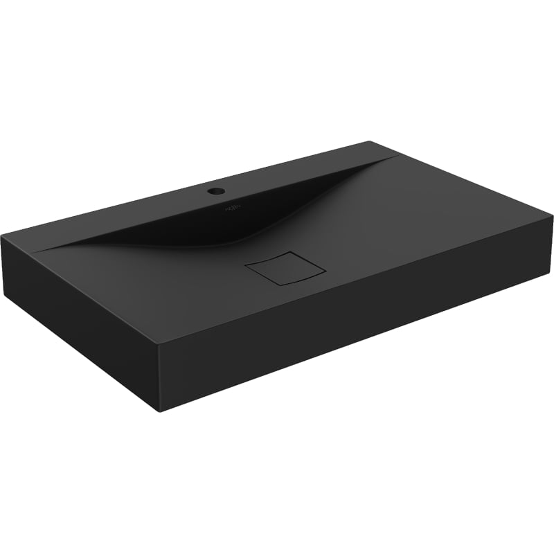 Mexen Poli countertop sink made of conglomerate 1/O 80 x 48 cm, black - 23028071