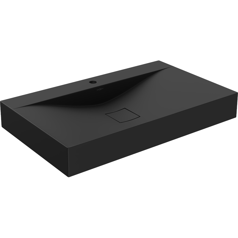 Mexen Poli countertop washbasin made of conglomerate 1/O 80 x 48 cm, black - 23028071