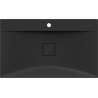 Mexen Poli conglomerate countertop washbasin 1/O 80 x 48 cm, Black - 23028071