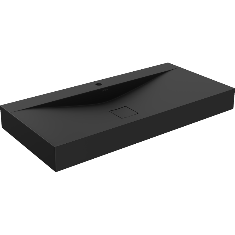 Mexen Poli conglomerate countertop washbasin 1/O 100 x 48 cm, Black - 23021071
