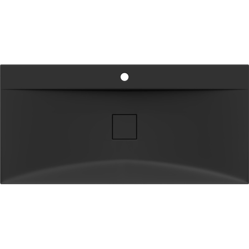Mexen Poli countertop basin made of conglomerate 1/O 100 x 48 cm, black - 23021071