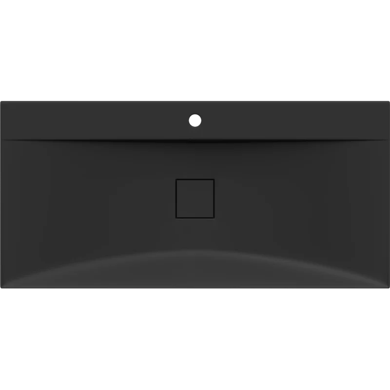 Mexen Poli countertop washbasin made of conglomerate 1/O 100 x 48 cm, black - 23021071