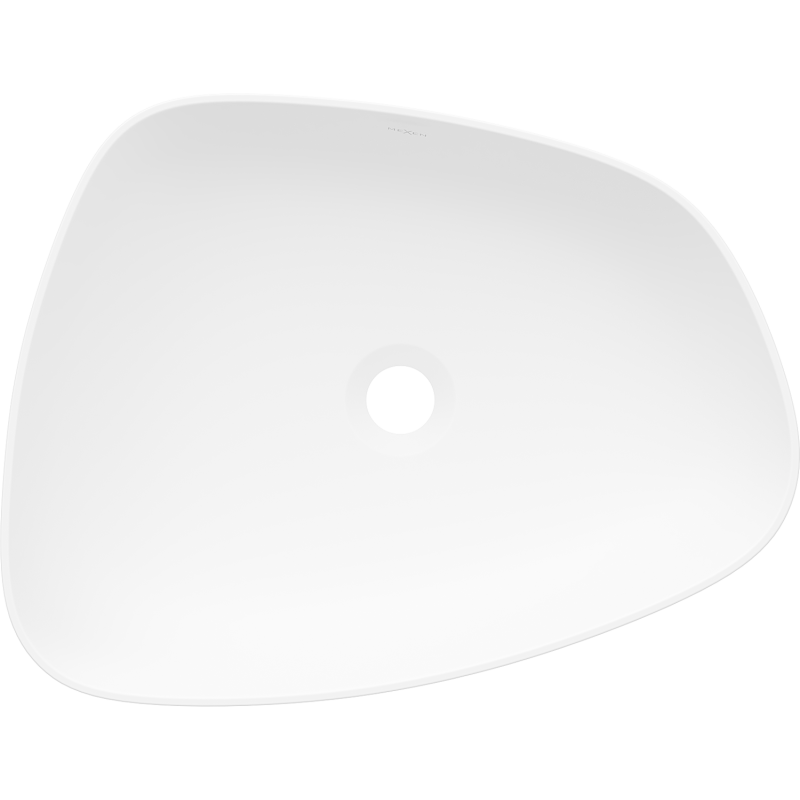 Mexen Ono countertop washbasin made of conglomerate 51 x 39 cm, white - 23045101