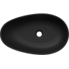 Mexen Nora conglomerate countertop washbasin 60 x 36 cm, Black - 23056071