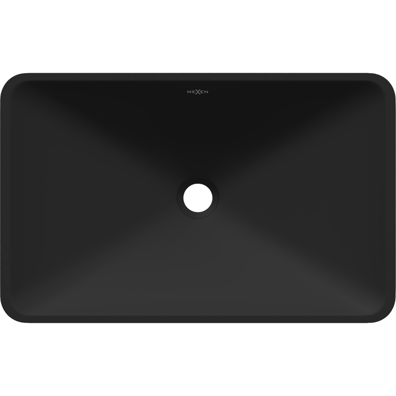 Mexen Esper countertop basin made of granite composite 60 x 38 cm, black - 23036071