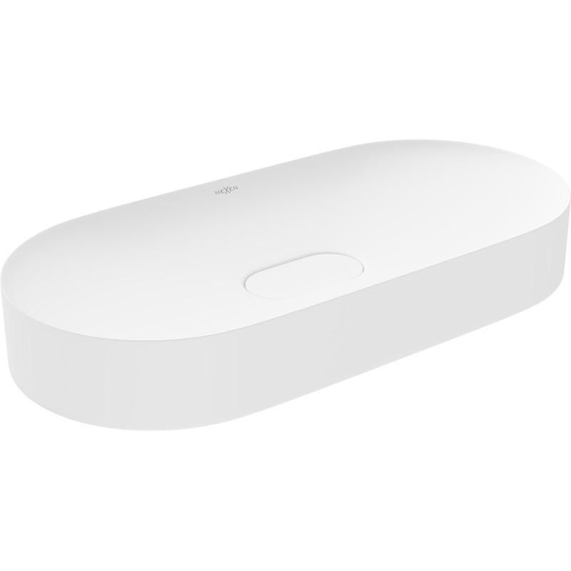 Mexen Sofia countertop washbasin made of conglomerate 70 x 35 cm, white - 23067001